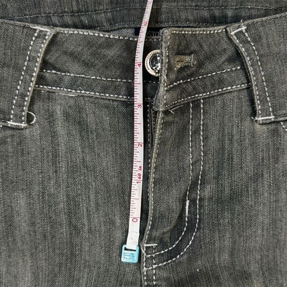 Boston Proper Women's Flare Jeans Size 4 Gray Wash Stretch Denim - Picture 5 of 12